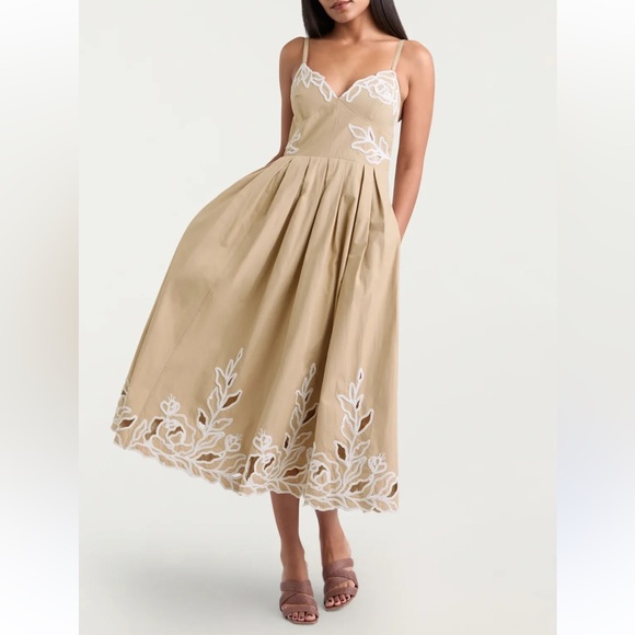 cinq a sept Dresses & Skirts - Cinq A Sept Trailing Peonies Midi Dress